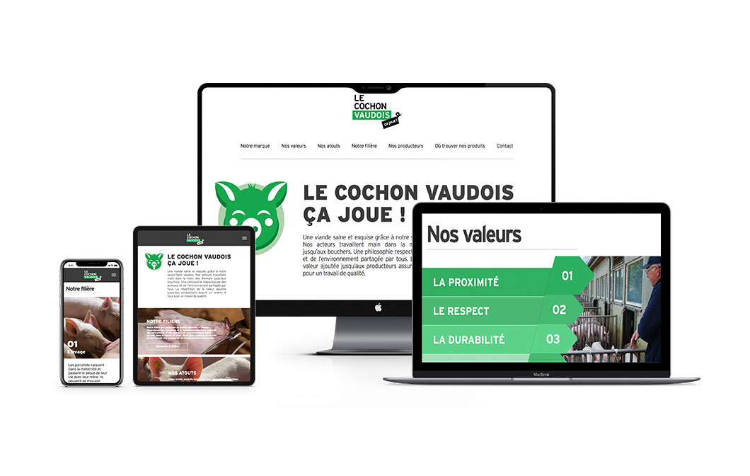 ELK agency's achievements, Digital Marketing agency in Lausanne for LE COCHON VAUDOIS